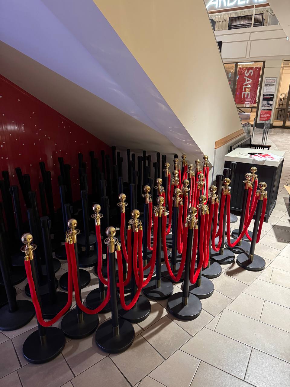 Black Rope Stanchions
