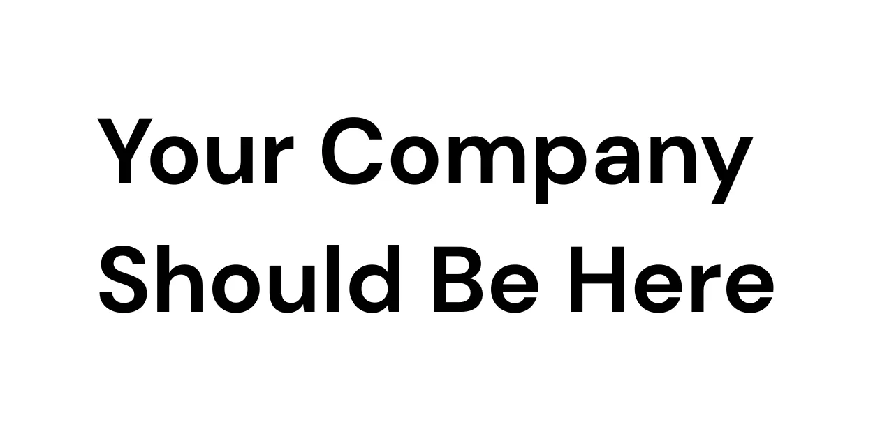 Your company should be here